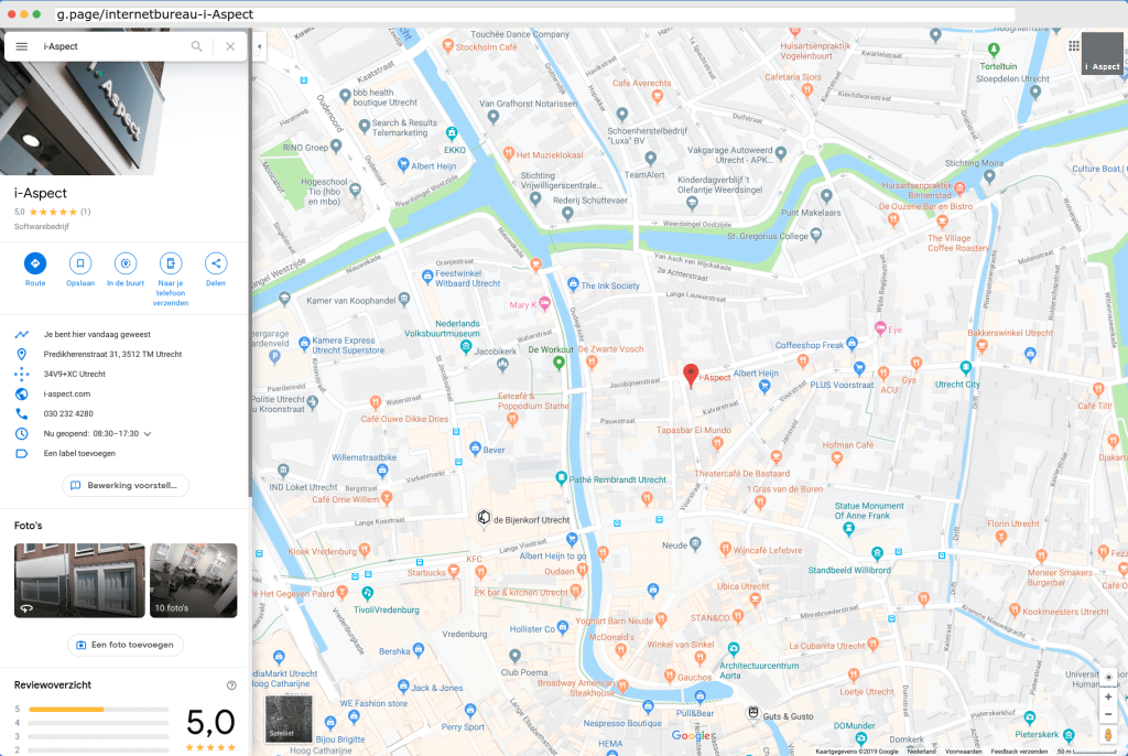 Nieuwe opties in Google Mijn Bedrijf